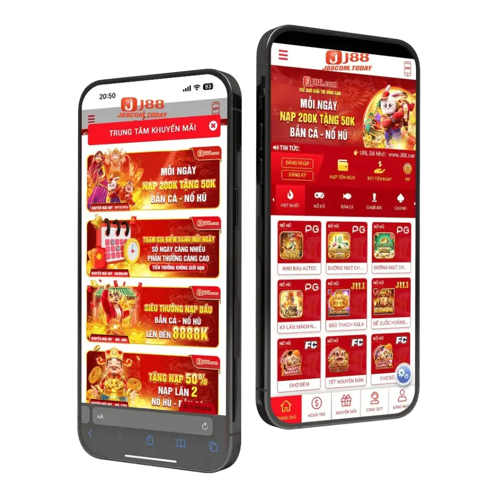 Điện thoại di động hiển thị trò chơi slot